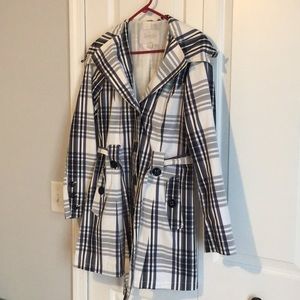 Beautiful plaid trench coat